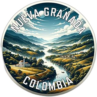 Nueva Granada Colombia Souvenir Die Cut Decorative Flat Magnet 3-Inch