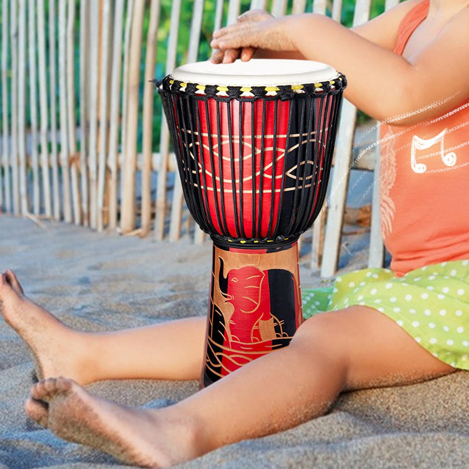 Tambini bongo per bambini, batteria africana per bambini Drum a mano