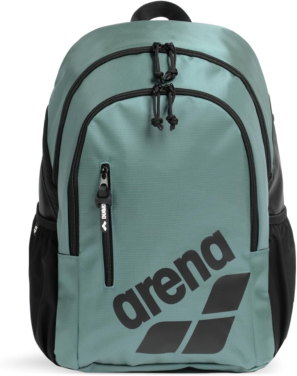 ARENA All Set Mochila Deportiva para Natación Atletas Mochila de Gimnasio Mochila Multideporte Bolsa de Equipo de Entrenamiento de Gran Tamaño para Adolescentes Hombres Mujeres, 30 litros, Verde Salvia