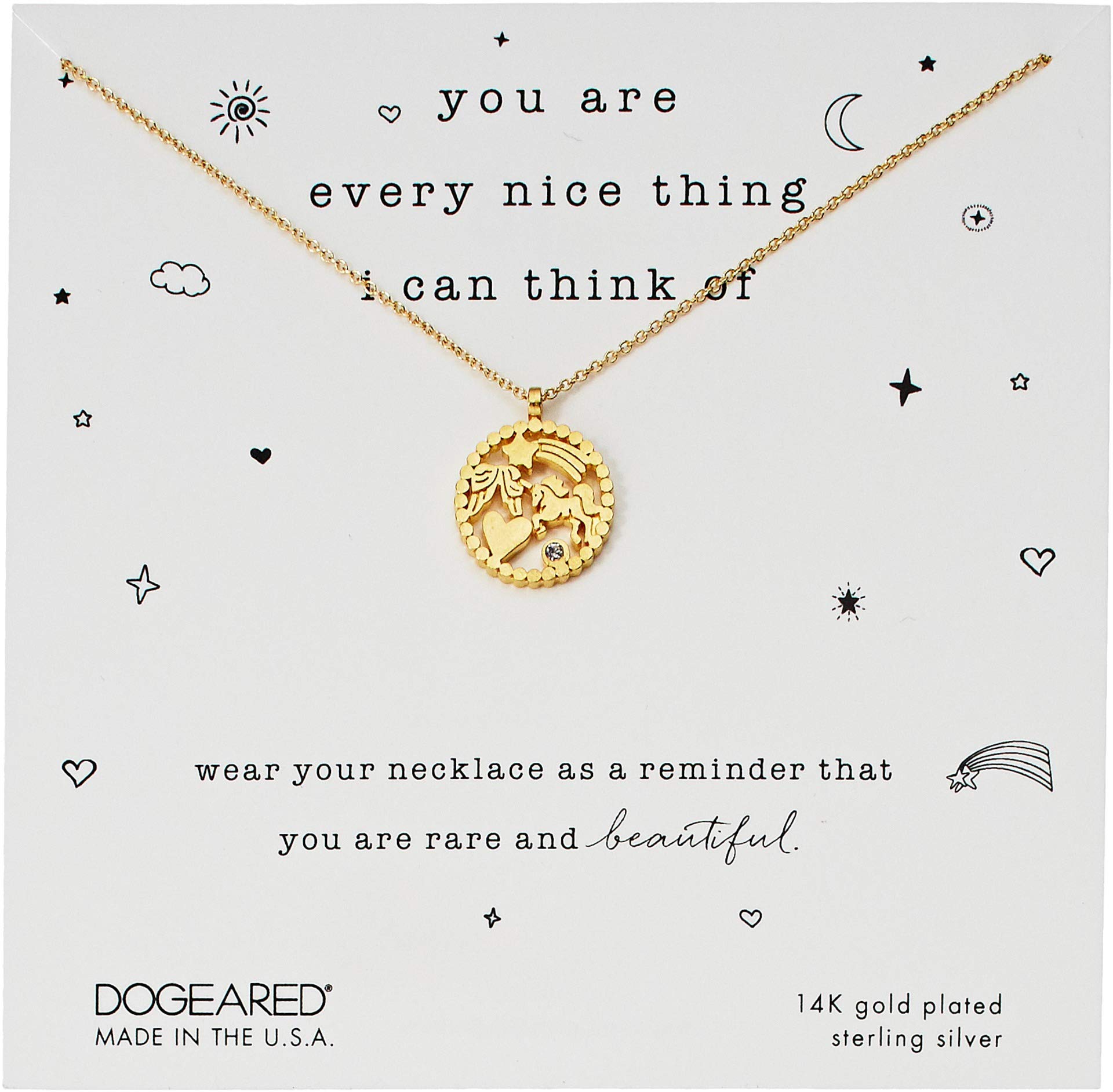 DogearedWomen's You are Every Nice Thing, Magical Multi-Icon Pendant Necklace