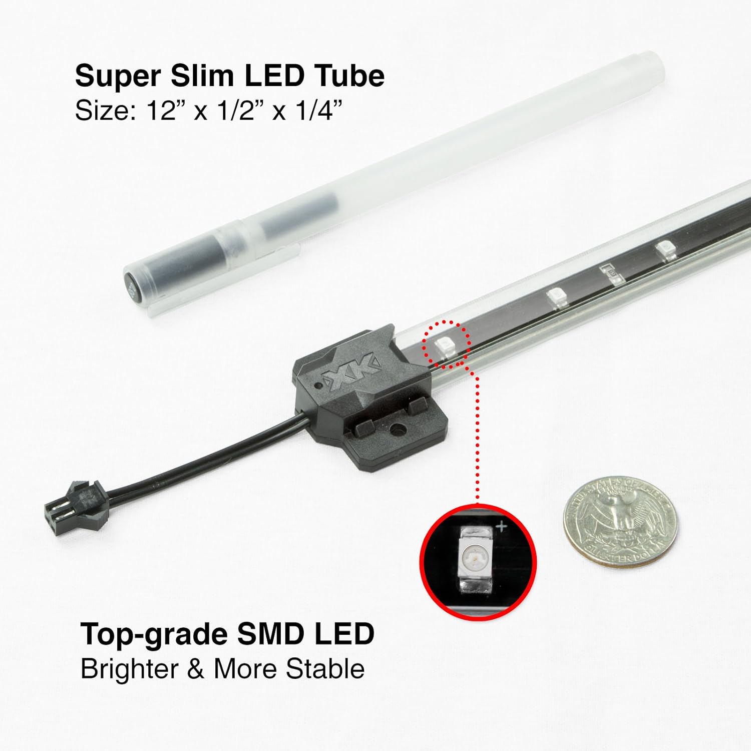 PINK 4pcs 36 LED Waterproof Three Mode Neon Accent light Kit for Car Interior Trunk Truck Bed Bush Fender