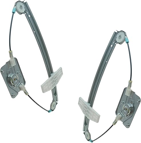 Miniatura 402 de TRQ Juego de elevalunas manual para el lado del conductor y del pasajero compatible con Chevrolet Tracker 1998 1989-1997 Geo 1989-1998 Suzuki