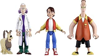 NECA Back to The Future: The Animated Series 3-Pack Toony Classic Figures - Marty, Doc, and Biff
