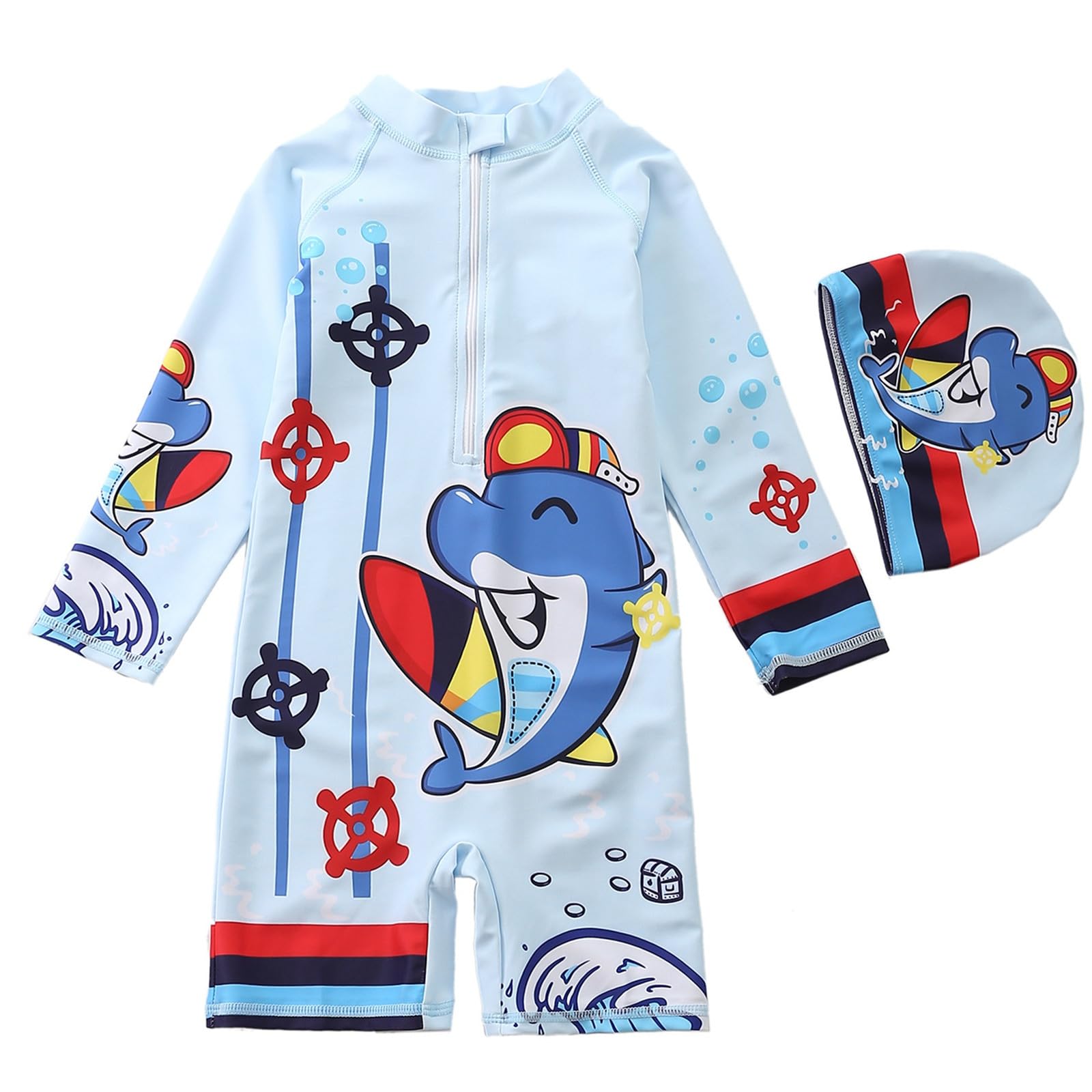 Maillot de bain anti-UV garçon et t-shirt plage enfant respirant