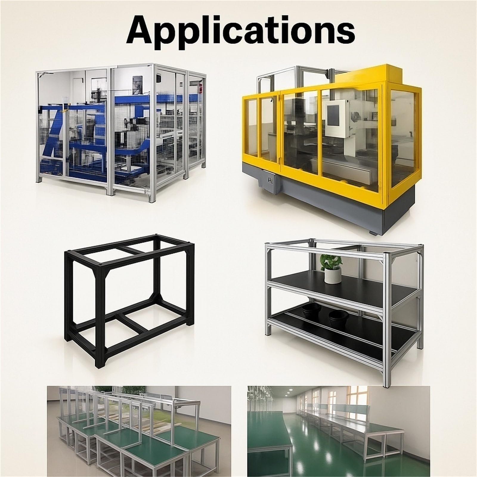 GTPBAO Perfil de aluminio 8080N2, estándar europeo, 80 x 80 mm, extrusión, columna cuadrada for estructuras de equipos, escalada industrial Carril extruido(850mm)