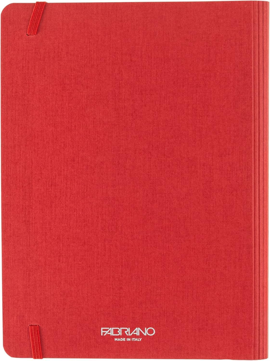 Fabriano Ecoqua Plus Hidden Spiral-Bound Notebook, 8.3" x 11.7", A4, Dotted, Red