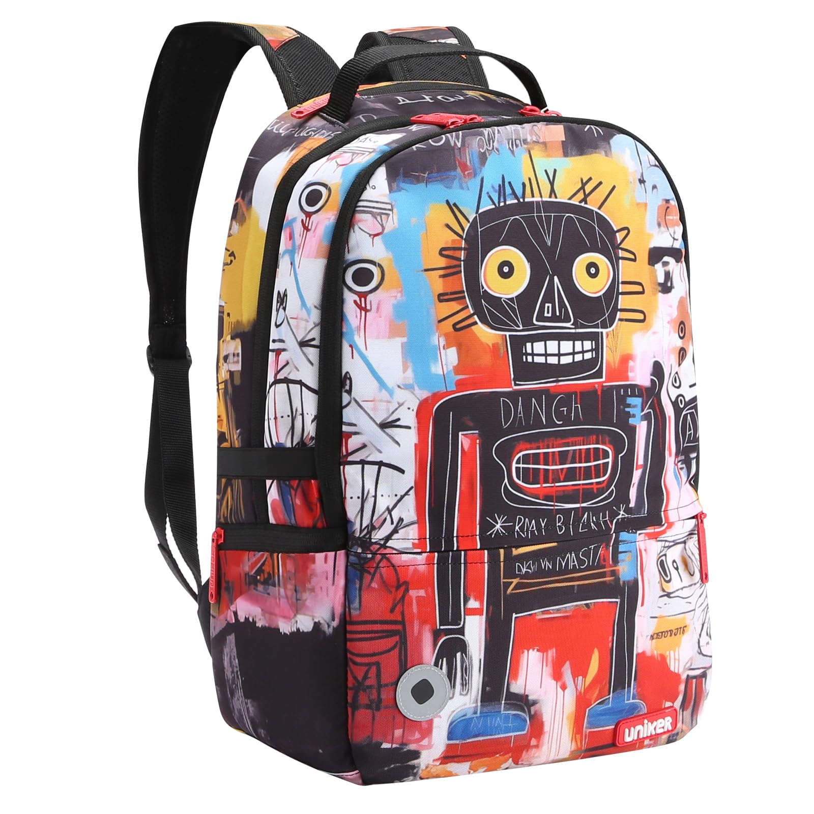 UNIKER Travel Laptop Backpack,Graffiti Backpack for Work,Designer Laptop Backpack for 15.6 Inch,Water Resistant Backpack Computer Bag,Scientist