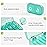 AUVON XL Weekly Pill Organizer 2 Times a Day, Pill Box 7 Day with One-Side Large Openings for Easy to Use, Cyan AM PM Pill Case for Medication, Vitamins, Fish Oils, Supplements