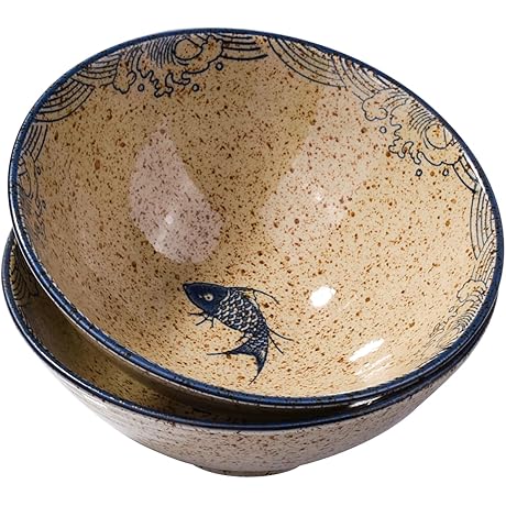 Japanese Ramen Bowls Set of 2 - Japanese Bowls Made in Japan