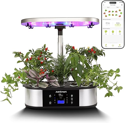 Miniatura 1 de Litake Sistema de cultivo hidropónico WiFi de 12 cápsulas para jardín interior con control por aplicación y 3 modos de plantación, hasta 30