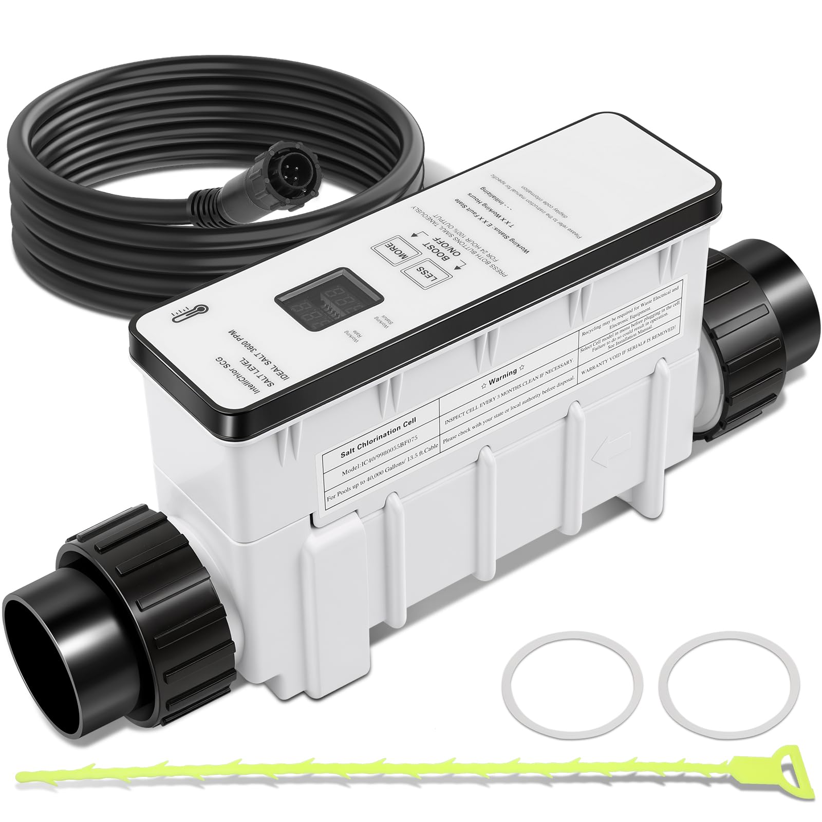 Photo 1 of ***STOCK PHOTO FOR REFERENCE ONLY***IC40 Salt Cell Saltwater Chlorine Generator, Replacement Cell Compatible with Pentair IC40, EC-520555 Salt Chlorinator System for Inground Pools Up to 40,000 Gallons