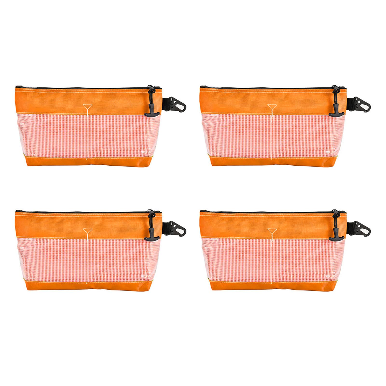 of 4 Clear PVC Tool Planner Sacks Waterproof Against Fixed for Electronics Repair Clear PVC Equipment