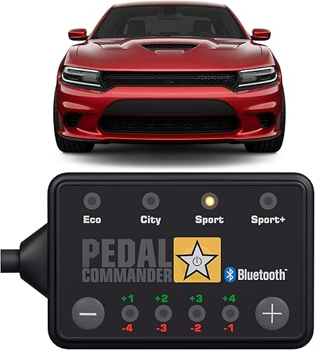 Controlador de Respuesta del Acelerador PEDAL COMMANDER Compatible con Dodge Charger 2007-2024, 4 Modos de Conducción, 36 Niveles Ajustables,