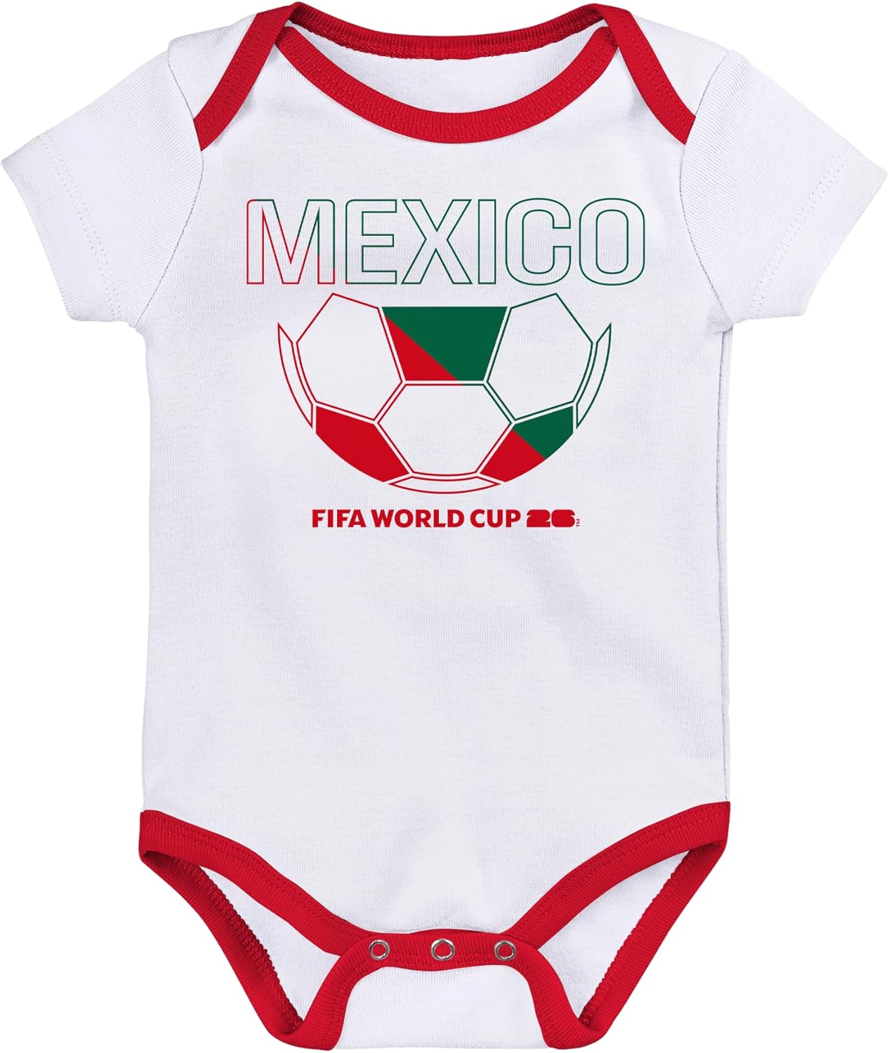 Outerstuff FIFA World Cup 2026 Infant and Toddler 3 Pack Country Onsie