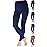 Compression Footless Pantyhose for Women 20-30mmHg - Graduated Compression Leggings for Pregnancy, Swelling, Varicose Veins Circulation, DVT - Navy, Large - A717NV3