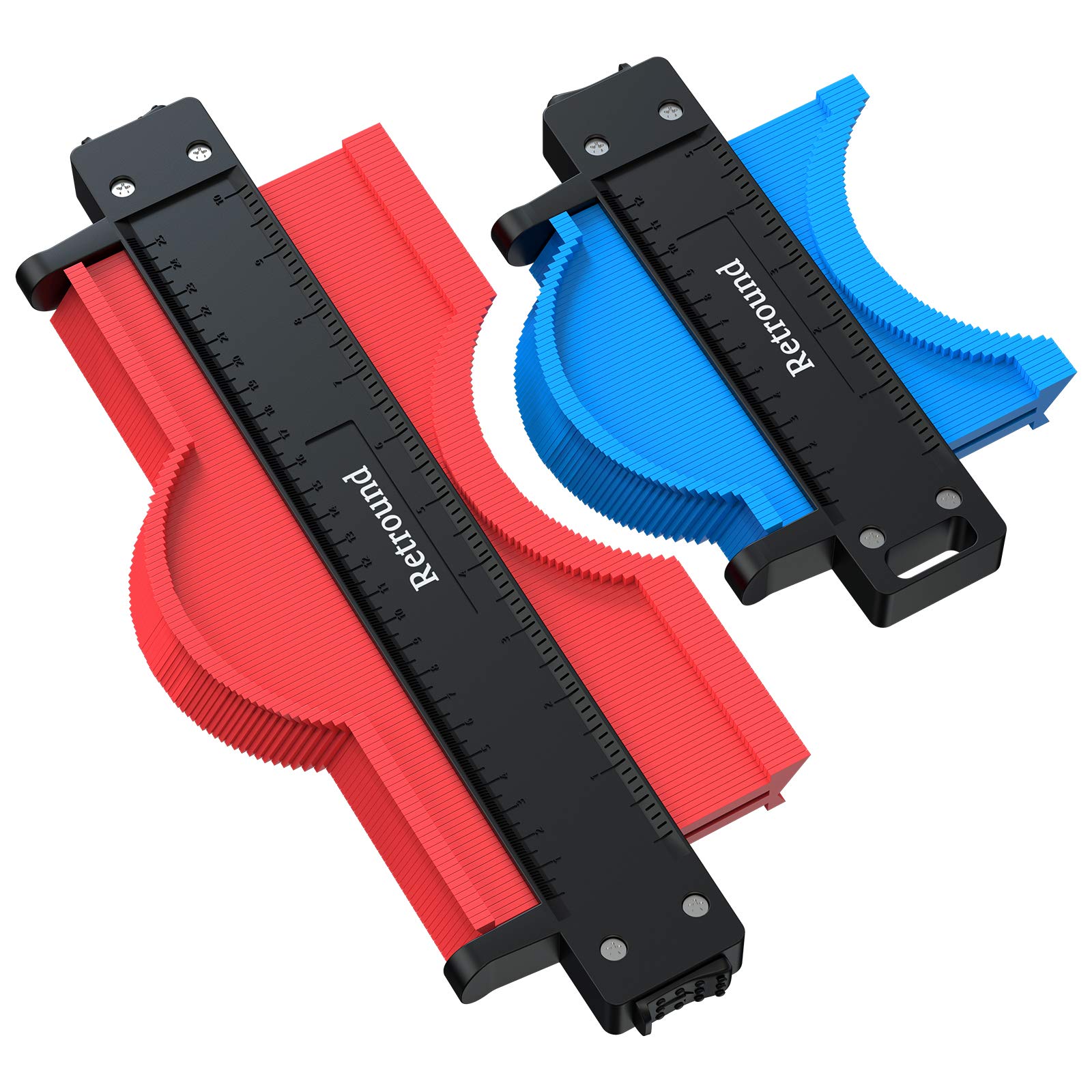 Contour Gauge, 2 Pack Contour Profile Gauge with Lock