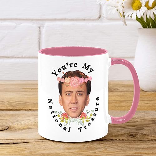Miniatura 2 de YZLFHO You're My National Treasure - Taza de café con diseño de tesoro, regalo encantador para el día del padre, cumpleaños del día de la madre,