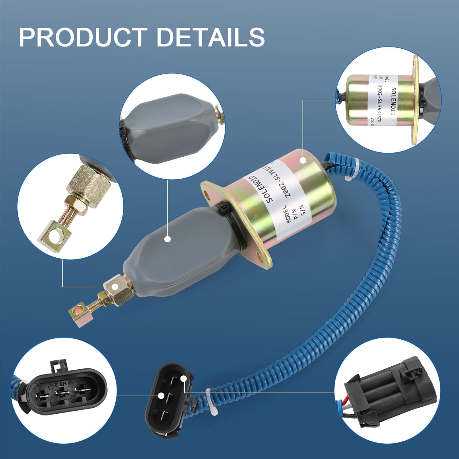 JDMSPEED New Fuel Shut Off Solenoid With Bracket Kits 3931570 5016244AA Replacement For Dodge Diesel Cummins 94-98 5.9L