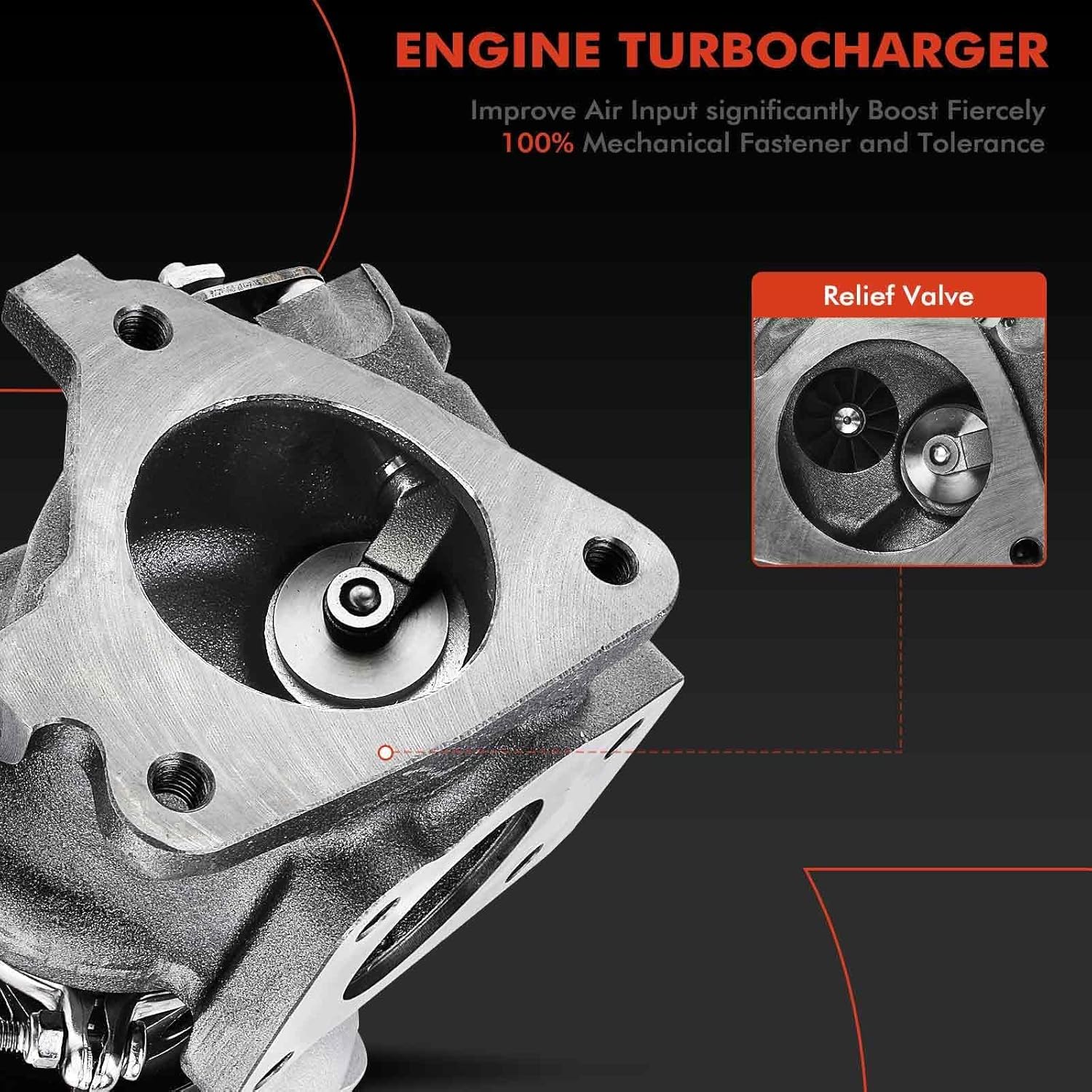 A-Premium TF035HL8 Complete Turbo Turbocharger Kit, with Wastegate Actuator & Gasket, Compatible with Nissan Juke 2011 2012 2013 2014 2015 2016, 1.6L, MR16DDT, Replace# 49335-00880, 14411-1KC1B