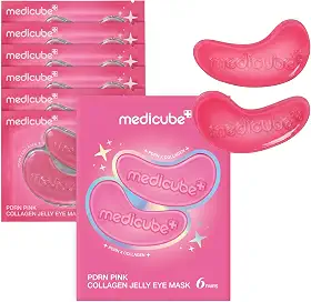 medicube PDRN Colágeno Rosa Gelatina Eye Patch 6 pares