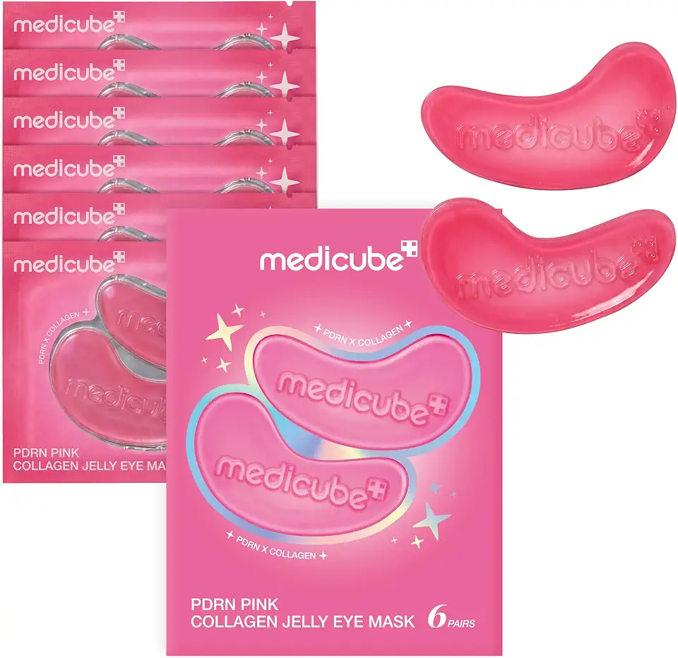 medicube PDRN Colágeno Rosa Gelatina Eye Patch 6 pares