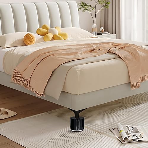 Miniatura 4 de Paquete de 4 elevadores de muebles de 2 pulgadas, para patas de escritorio, sofá, mesa, ancho de 2.4 pulgadas, añade 2 pulgadas de altura elevadores