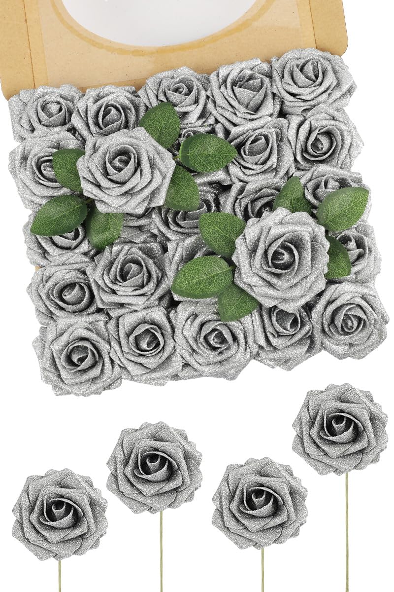 N&T NIETING Artificial Flowers Glitter Rose
