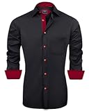 Men&apos;s Casual Long Sleeve Stretch Dress Shirt Wrinkle-Free Regular Fit Button Down Shirts
