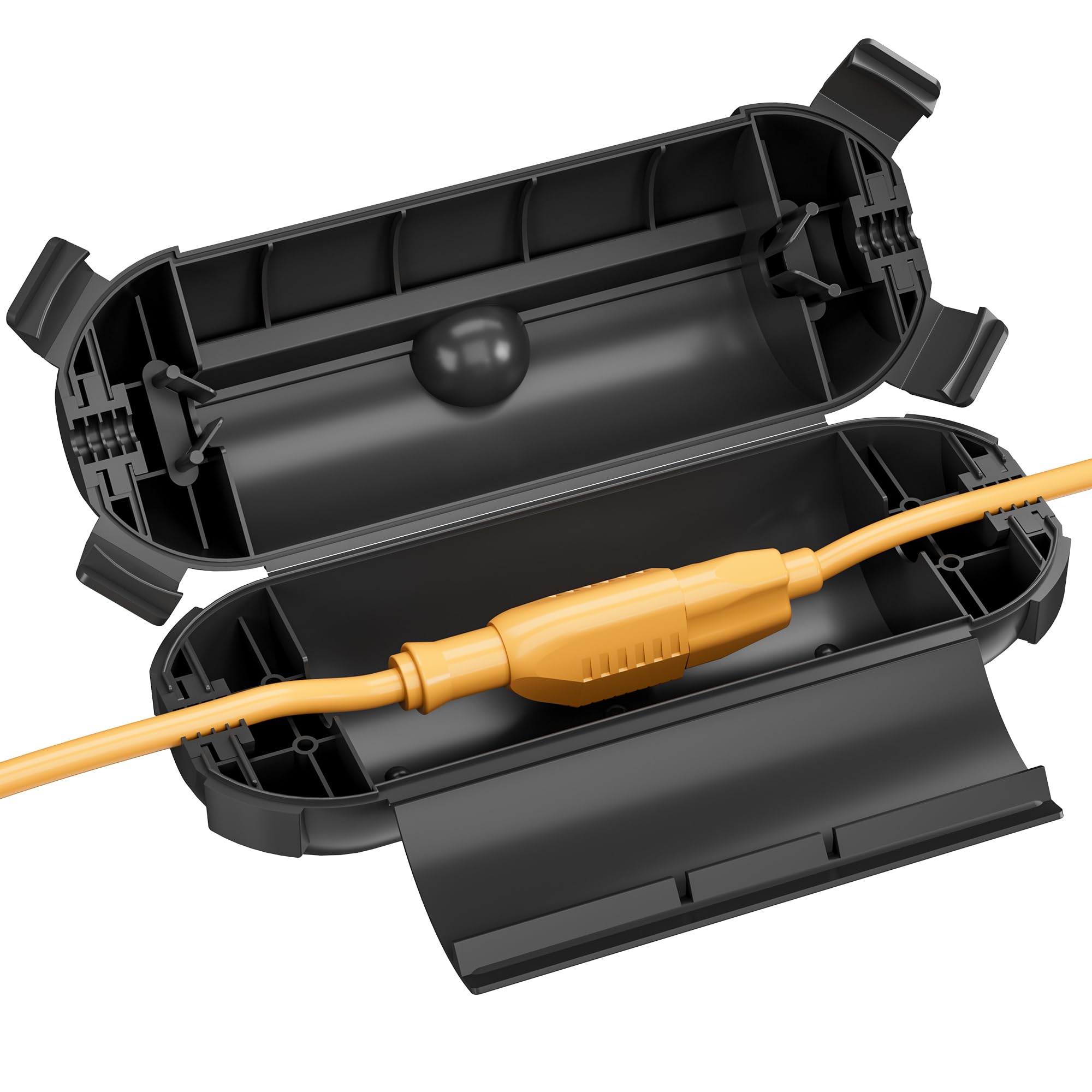 BN-LINK 1 Pack Outdoor Extension Cord Safety Cover, Black