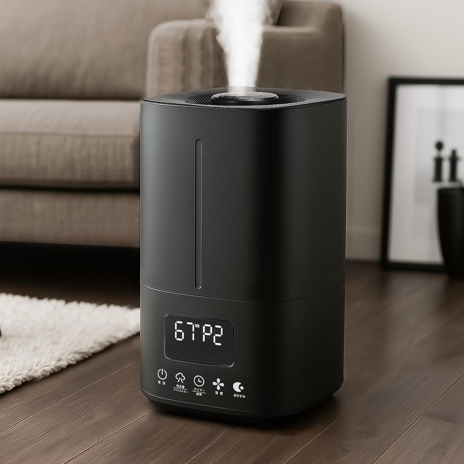 Amazon.co.jp: 【静かに潤う、心地よい眠りを】clasimple 加湿器 5L