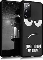 Vista 1 de kwmobile Funda de silicona TPU compatible con Samsung Galaxy S20 FE - Funda suave - No toques mi teléfono blanco/negro