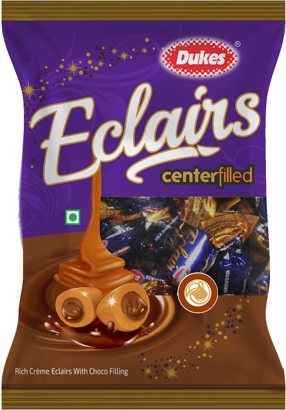 choco centrefilled Eclairs - Rich creamy eclairs with chocolate filling (200gm)