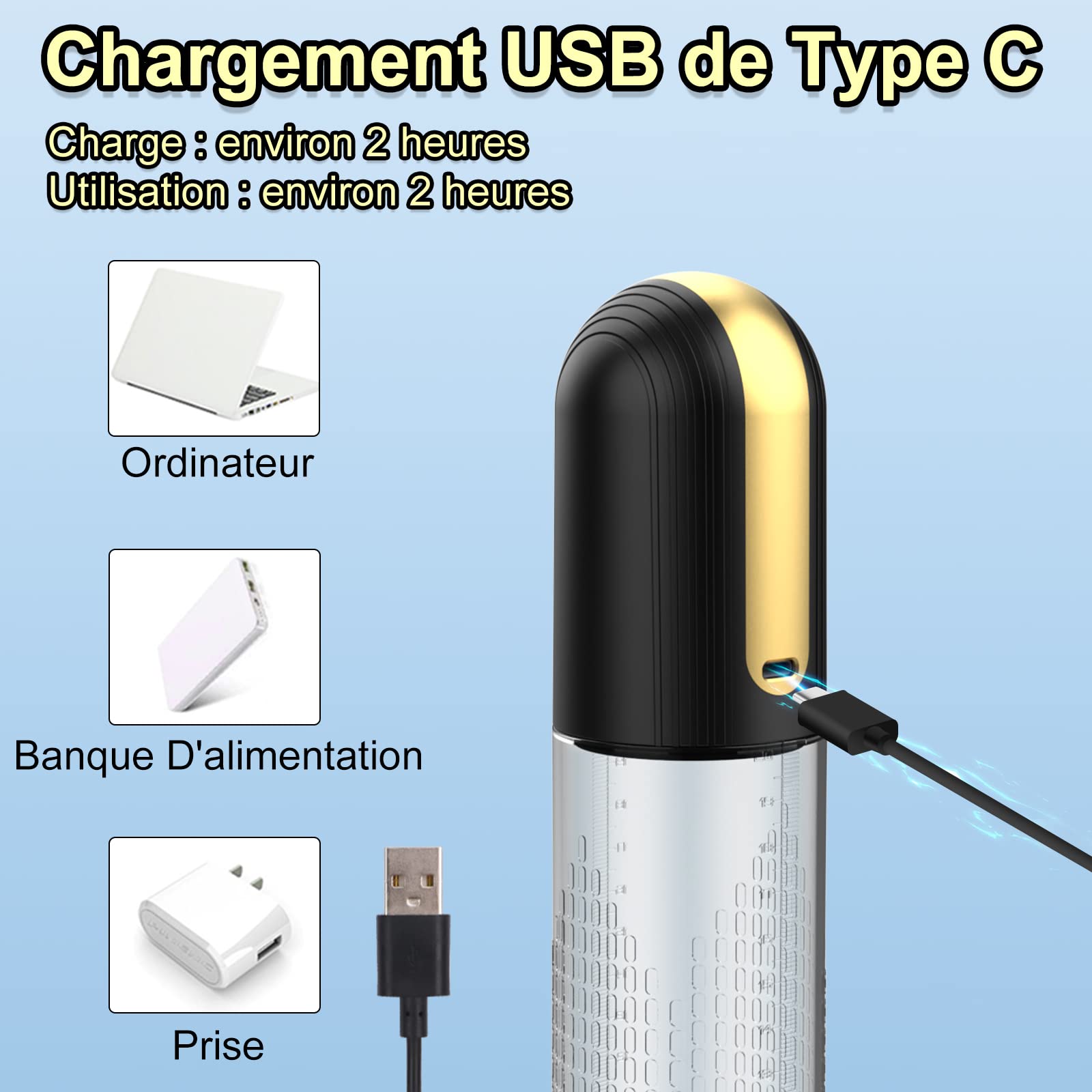 Pompe à Pénis Sex Toys Homme Masturbeuse pour Agrandir son Pénis Sextoy Masturbateur avec des Modes D'aspiration Puissants