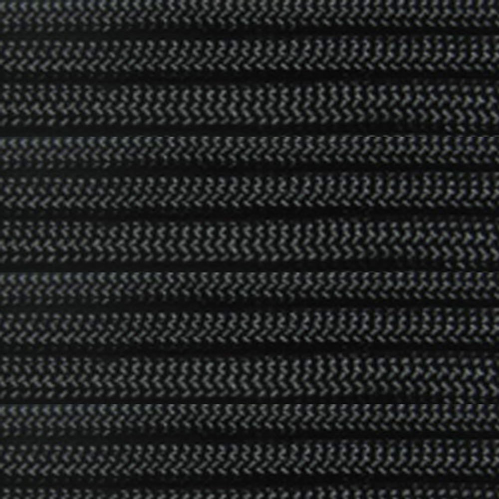10 20 25 50 100 Foot Hanks and 250 1000 Foot Spools of Parachute 550 Cord Type III 7 Strand Paracord (Black 25 Feet)