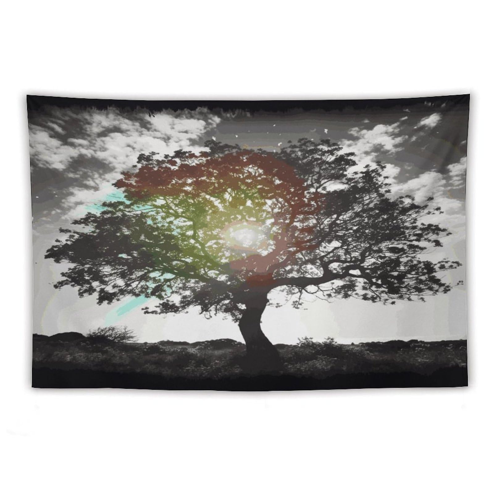 LDGSUPH Tree Art Tapestry Wall Hanging Decor Anti-fading Aesthetic Wall Tapestries Fashion Wall Blanket Decor Modern Wall Art Tapestry for Bedroom Home Decor 60"x90"