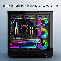 Vista 7 de Soporte de GPU ARGB, soporte de soporte de GPU, soporte de GPU direccionable de 5 V y 3 pines, soporte de GPU RGB de 5 V y 3 pines, soporte