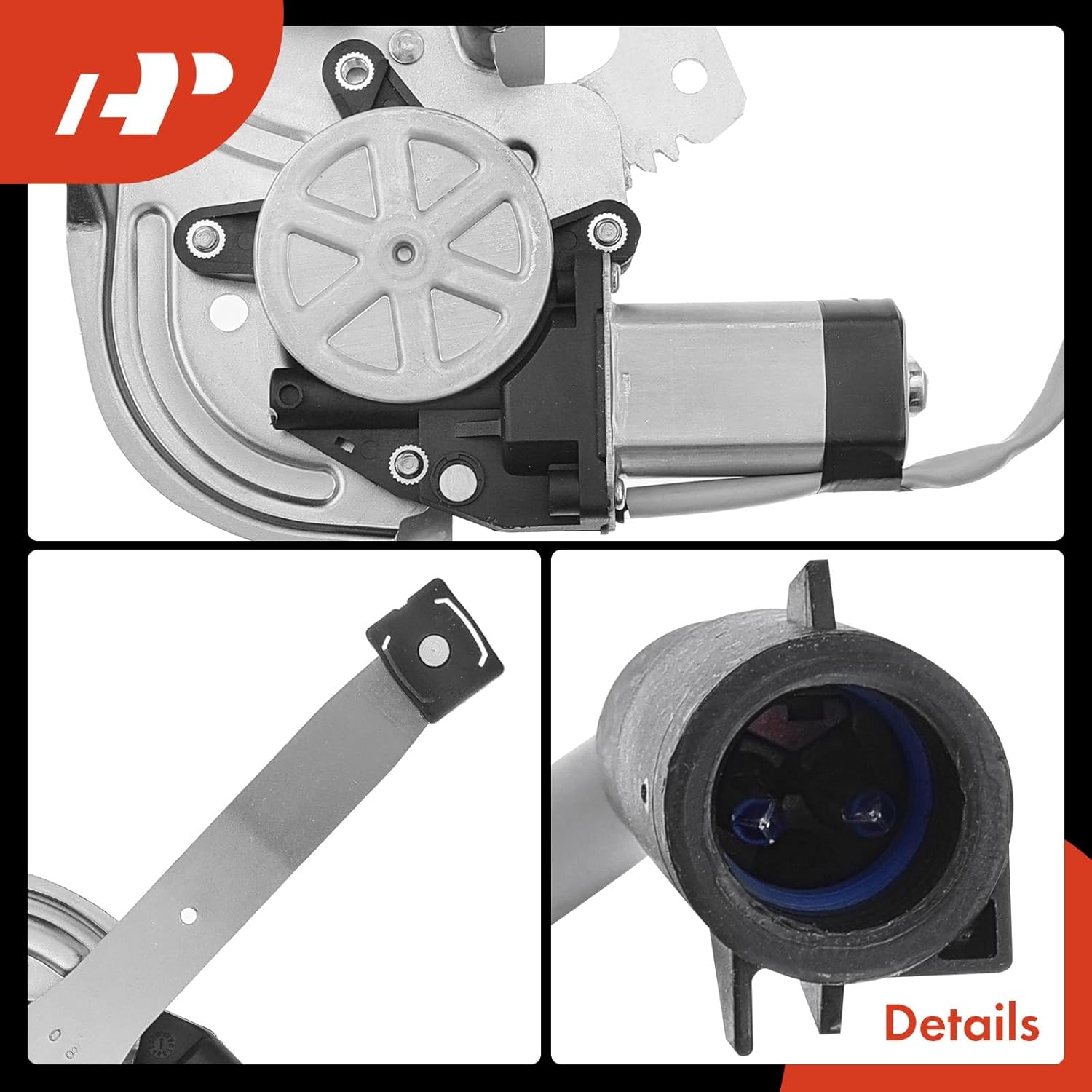 A-Premium Electric Power Window Regulator with Motor Compatible with Ford Explorer Sport Trac 2003-2005 Crew Cab Pickup Rear Driver Side