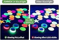 Vista 4 de Tira de luces negras de 20 pies, 360 LED, tira de luces LED, luces de cinta, accesorios de luz negra morada flexible de 12 V, cinta LED