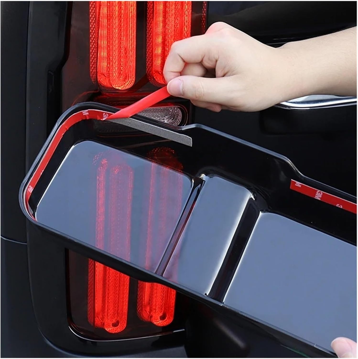 Car Rear Taillight Blackened Cover Rear Turn Signal Protective Cover Rear Taillight Trim Compatible For Great Wall Tank 500