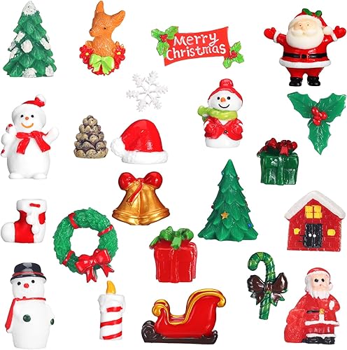 Miniatura 10 de Soaoo Juego de 44 figuras en miniatura de resina, decoración pequeña para jardín, accesorios de hadas, para decoración de fiesta de terrario bonsái