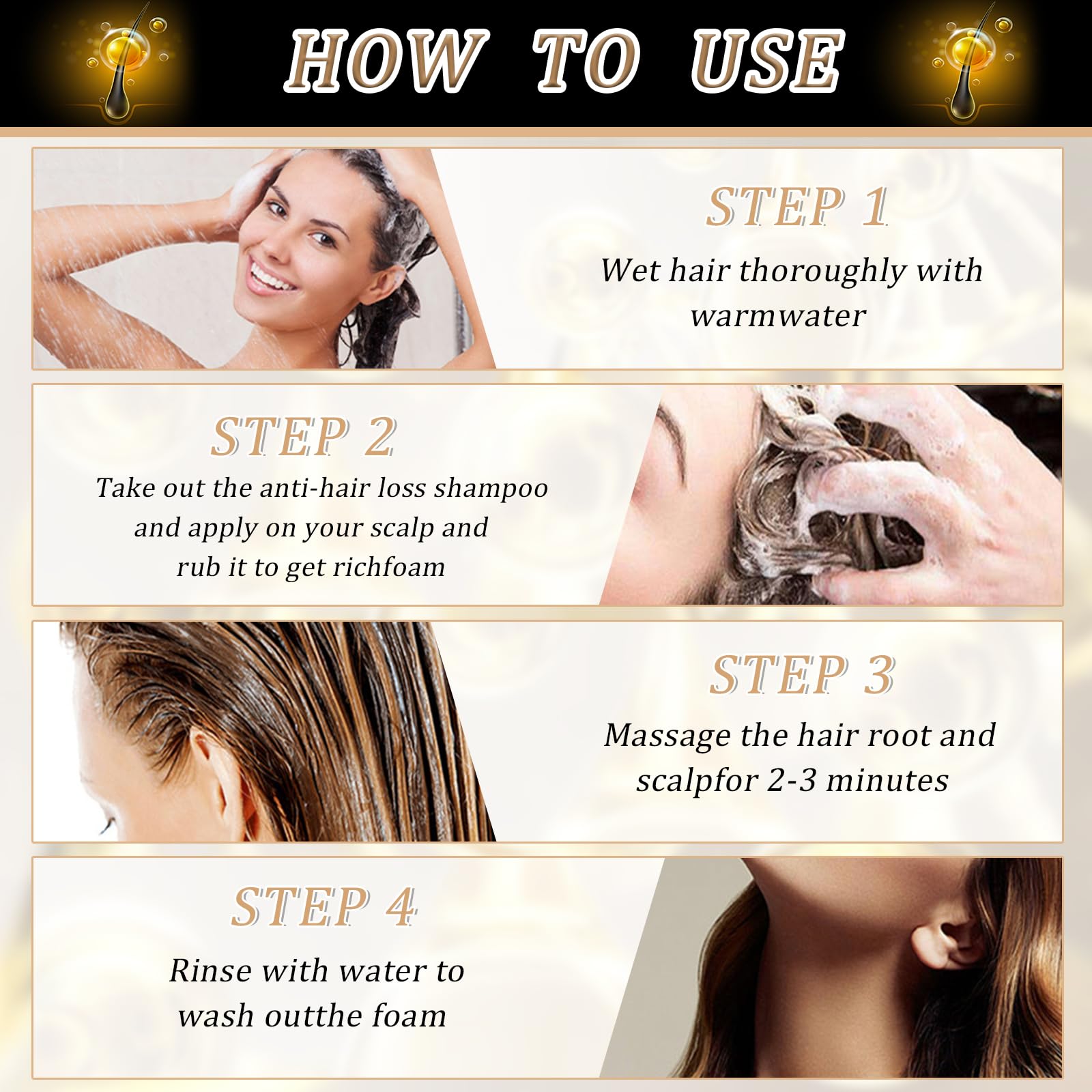 Spart Root Activator Shampoo 2 Piezas Champú Activador de Raíces Ingredientes Botánicos Suaves