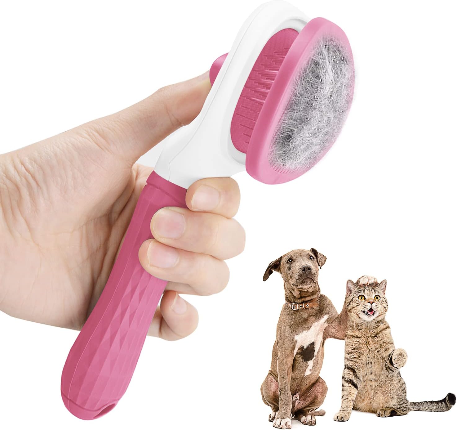 WAHL Palm Pal Brush, Pet Grooming Brush, Rubber Grip, Animal Grooming