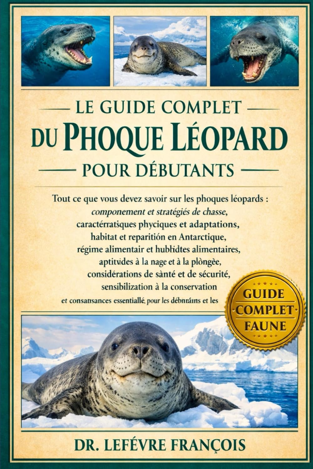 LE GUIDE COMPLET DU SCEAU DU LÉOPARD POUR DÉBUTANTS: Tout ce que vous devez savoir sur les phoques léopards : comportement et stratégies de ... pour les débutants et les passionnés.