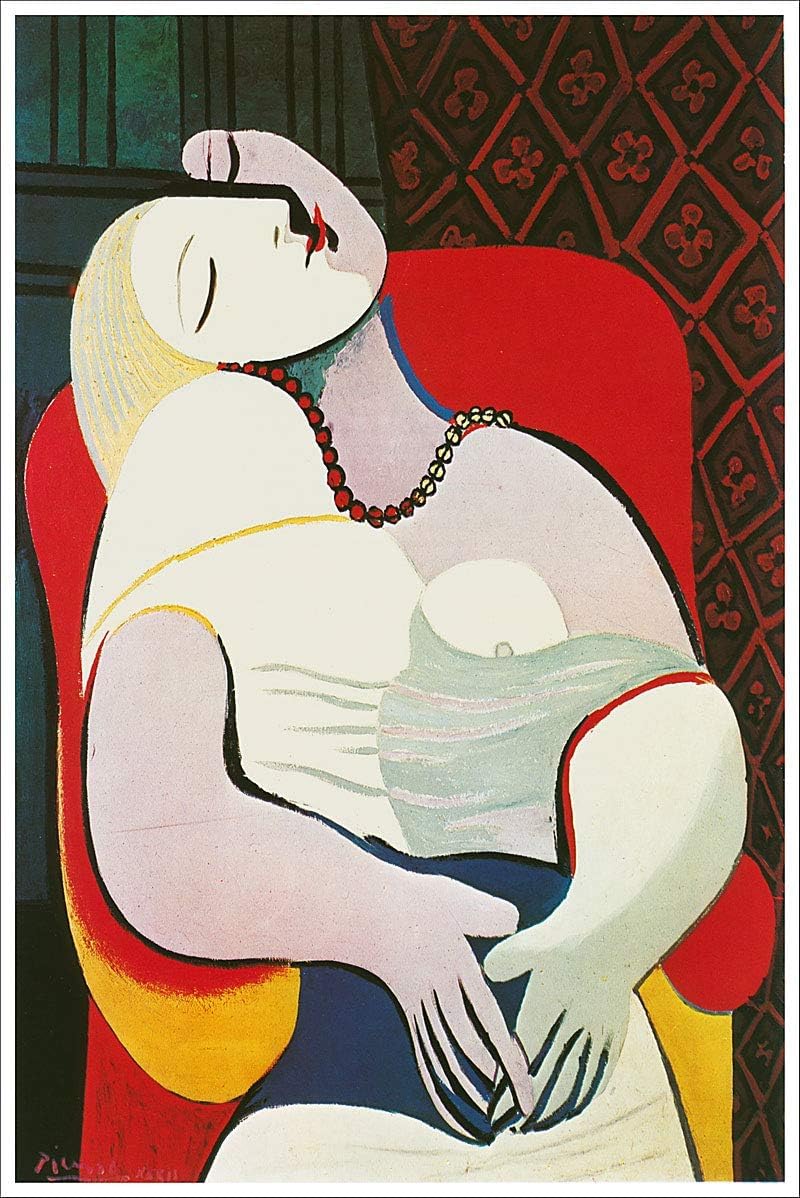 Waeta Rnvzx Pablo Picasso Poster Woman sleeping in armchair Canvas Painting Abstract Wall Art Pablo Picasso Prints For Modern Home Decor Picture 50x70cm No Frame