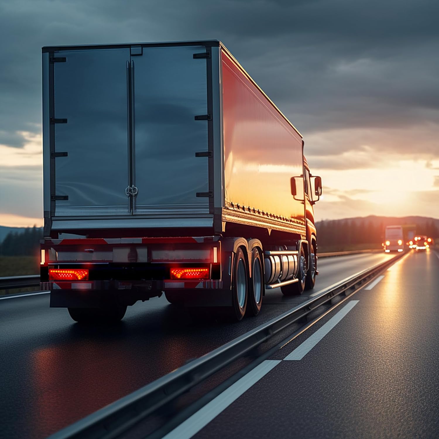 LED Truck Tail Lights, LED Trailer Rear Light Brake Lights Turn Signal/Reverse/Running Lights Universal Pickups Camper Vans Flatbed RV Tail Lighting, 2PCS