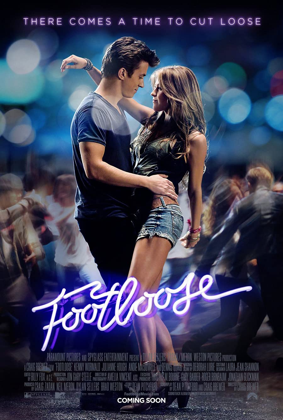 FOOTLOOSE MOVIE POSTER 2 Sided ORIGINAL RARE 27x40 JULIEANNE HOUGH