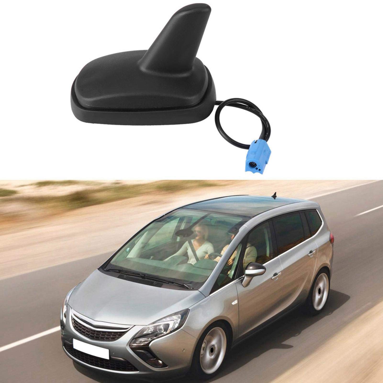 Antena para Techo de Coche, Antena de Aleta de tiburón para Techo de Coche, Compatible con Opel Astra Zafira Vauxhall Vectra, Accesorios de instalación y reparación de automóviles