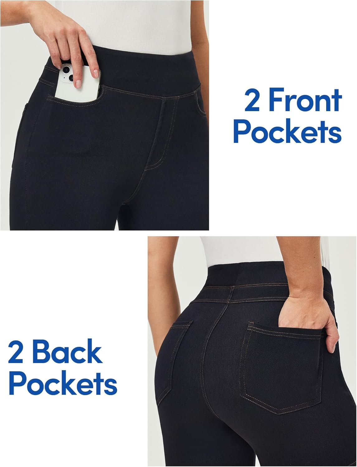 IUGA Stretchy Jean Shorts for Women High Waisted Pull On Jorts with Pockets Denim Shorts Women Summer Casual Shorts 2025 - Image 4