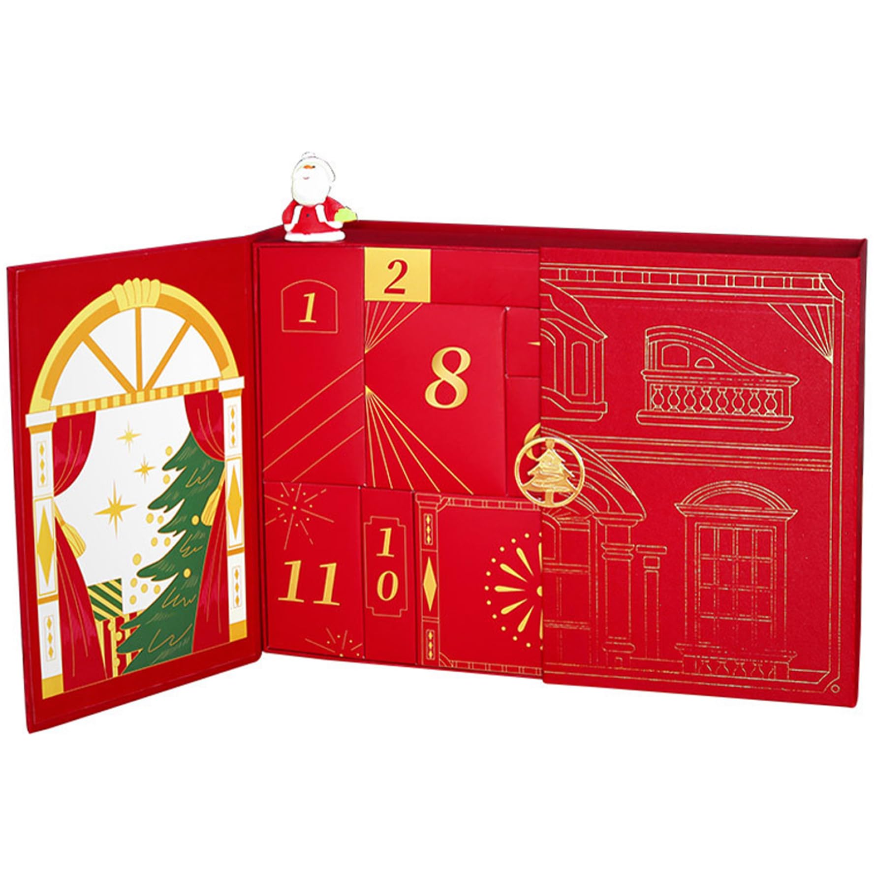 Coffret de Compte à rebours Noël haut de gamme réutilisable pour enfants