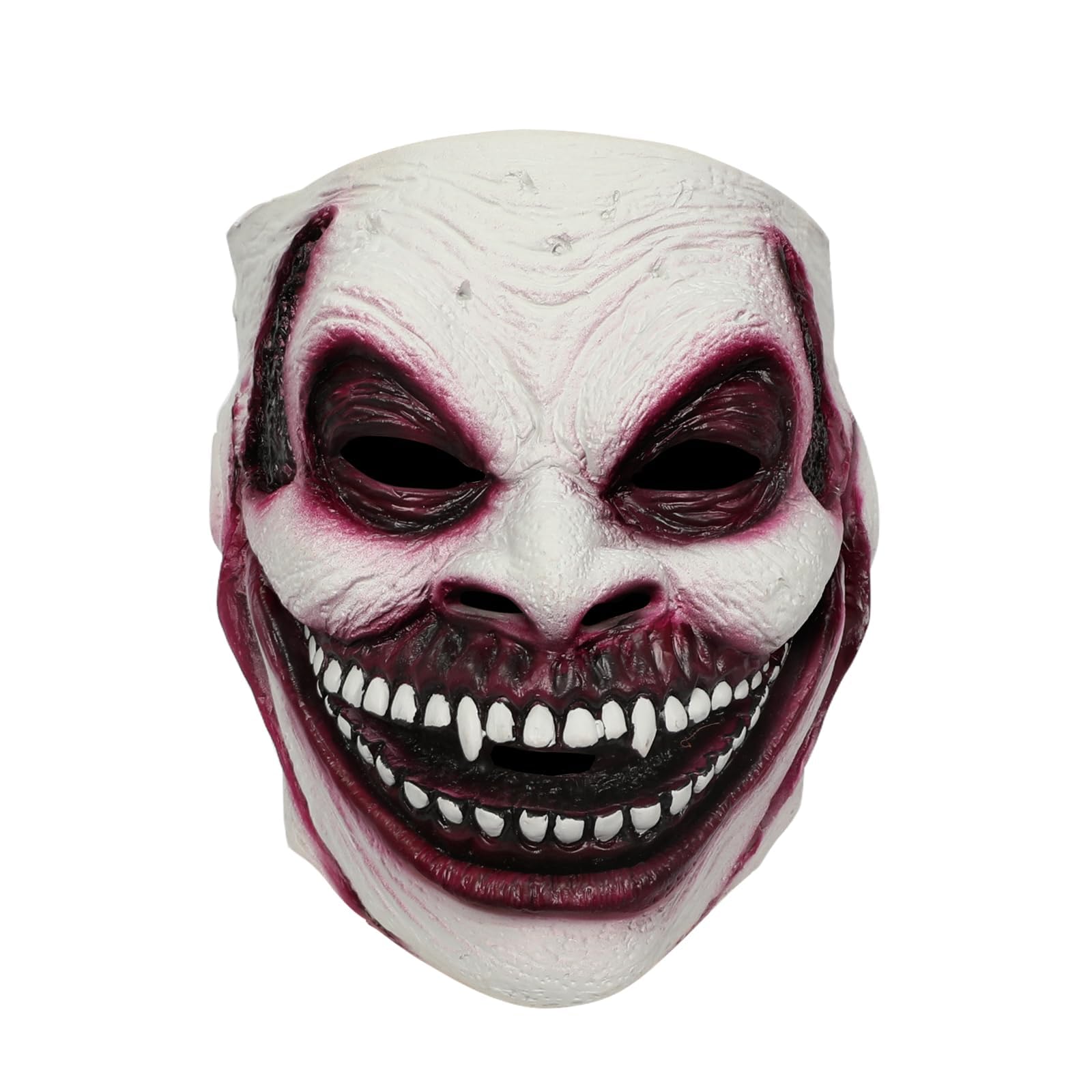 Applysu Bray Wyatt Mask Scary Latex Wrestling Ghostface Mask Masquerade Cosplay Costume Props for Adults White